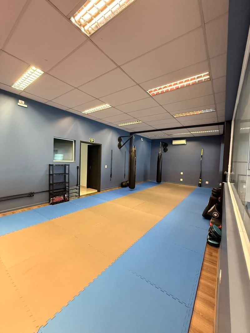 Sala de lutas com tatame